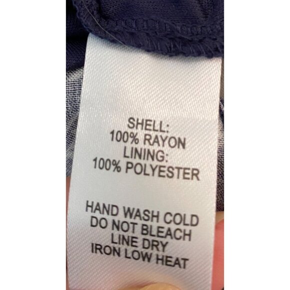 Lulus Navy & White Floral Print Romper With V-Neck & Ruffled Sleeves Large - Picture 8 of 13